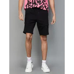 BOSSINI Black Regular Fit Cargo Shorts-picture-11