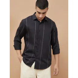 Bossini Black Regular Fit Checks Shirt-picture-23