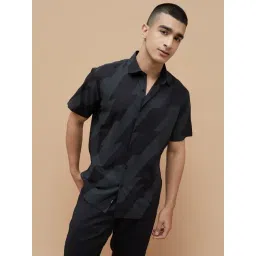 Bossini Black Regular Fit Printed Shirt-picture-30