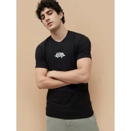 Bossini Black Regular Fit Printed T-Shirt-picture-17