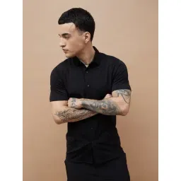 BOSSINI Black Regular Fit Shirt-picture-24