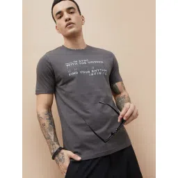 Bossini Grey Relaxed Fit Printed T-Shirt-picture-43