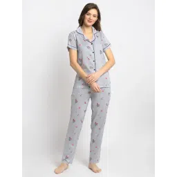 Boston Club Multicolor Printed Shirt With Pyjamas-picture-18