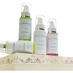 Botanic Harmony Gift Set | Premium Face & Body Care Kit featuring Face Wash, Aloe Vera Gel, Body Wash & Lotion with the long-lasting, soothing scent of Lily of The Valley, Tulip, English Lavender & Cucumber, perfect for gifting & self-care-picture-53