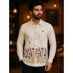 Bought First Men Modern Floral Printed Casual Shirt-picture-11