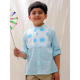 BownBee Boys Opaque Printed Casual Shirt-picture-20