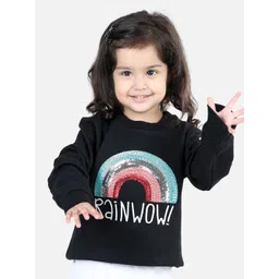 BownBee Boys Rainbow Sequinned Embellished Pullover Cotton Sweatshirt-picture-35