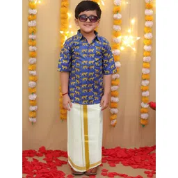 BownBee Boys Regular Pure Cotton Kurta image 2
