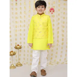 BownBee Boys Regular Pure Cotton Kurta with Pyjamas-picture-26