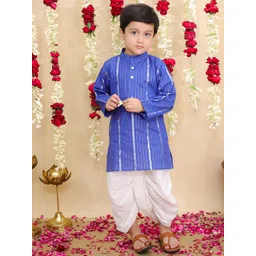 BownBee Boys Striped Kurta with Dhoti Pant-picture-40