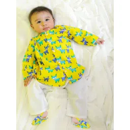 BownBee Infant Kurta Pajama with Booties Set-picture-42