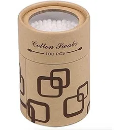 Box Double Head Cotton Swabs Nose Ears Cleaning Health Care Tools Disposable Cotton Bamboo Sticks Soft Beauty Makeup Cotton Buds 100 Pic (Pack of 2) (200 pic)-picture-10