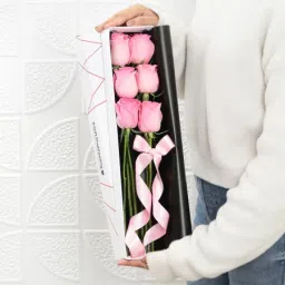 Box of Charming Pink Roses-picture-35