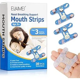 Boxania® Mouth Tape for Sleeping 30 PCS Adult and Child Sleep Mouth Tape for Less Mouth Breathing Snoring Relief, Gentle Mouth Tape for Better Nose Breathing Improved Sleep（Stage III）-picture-26