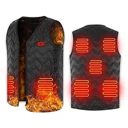 boxoon Heated Vest Washable Electric Heating Unisex Whole Body Warm Clothes Rechargeable Electric Heating Vest Body Warmer Vest for Keep Warm-picture-19