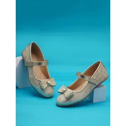 BOYZ N GALZ Girls Embellished Party Ballerina Mary Janes Flats With Bows-picture-38