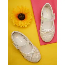 BOYZ N GALZ Girls Embellished Round Toe Velcro Regular Flats-picture-13