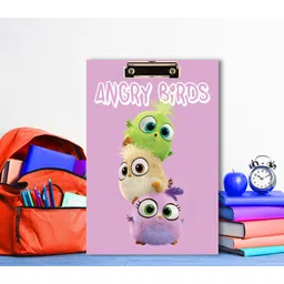 bpdesignsolution Color Angry Bird Digital Reprint Clip Board Exam Pad (14x9.5 Inches)-picture-41