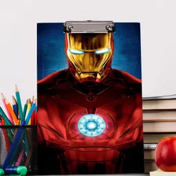 bpdesignsolution Iron Man Design Digital Reprint Clip Board Exam Pad (14x9.5 Inches) Premium Quality-picture-21