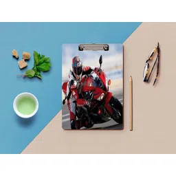 bpdesignsolution Dhoom Bike Design Digital Reprint Clip Board Exam Pad (14x9.5 Inches) Premium Quality image 2