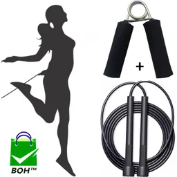 bqh Combo Pack Of Skipping Rope With Hand Grip Fitness Grip Fitness Accessory Fitness Accessory Kit Kit-picture-14