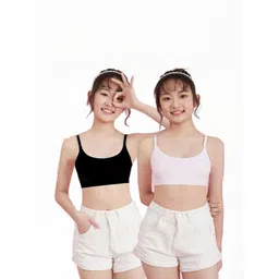 BRAAFEE Girls Beginners Non Padded Full Coverage Cotton Bra-picture-38