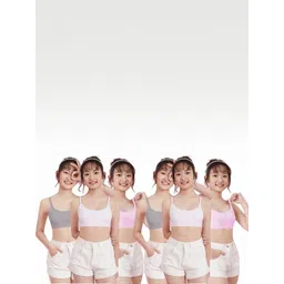 BRAAFEE Girls Beginners Non Padded Full Coverage Cotton Bra-picture-39