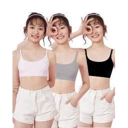 braafee Girls Pack of 3 Camisoles-picture-53