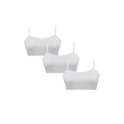 BRAAFEE Girls Pack of 3 Cotton Non-Padded Seamless Full Coverage Sports Bra for Teenagers-picture-52