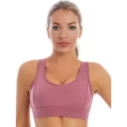BRACHY Women Full Coverage Racer Back Sports Bra With Removable Pads-picture-21
