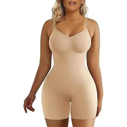 brachy Women's Bra Free Bodysuits Tummy Control Shapewear Mid Thigh Body Shaper-picture-23