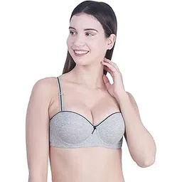 brachy Women's Poly Cotton Padded Wired Push-Up Bra-picture-19