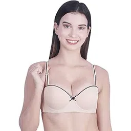 brachy Women's Poly Cotton Padded Wired Push-Up Bra-picture-29