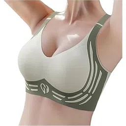 Brachy Women's Wireless Push-Up Bra | Soft Lightly Padded Full Coverage Bra | Longline High Support Sports Bra for Workout, Gym & Yoga | Comfortable Everyday Bralette-image-25