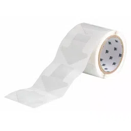 BRADY Floor Marking Tape Arrow Solid White No Legend 3 x 3 inch x 8 mm, 6V553 (Pack of 100)-picture-17