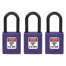 BRADY Lockout Padlock Keyed Alike Nylon Std Body Size Purple, 39N241-picture-37