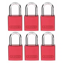 BRADY Lockout Padlock with 12 Keys Aluminum Red, 24UY63-picture-17