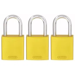 BRADY Lockout Padlock with 6 Keys Aluminum Yellow, 24UY70-picture-28