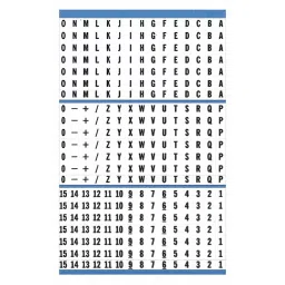 BRADY Vinyl Cloth Black on White Varies Within Book Wire Marker Book, 3TP19-picture-34