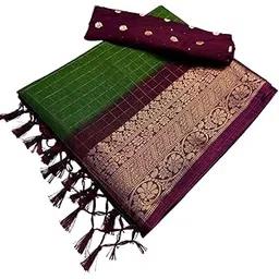 brahmakhodal Dola Silk Saree All Over Solid Plain Soft Zari Weaving Beautiful Border And Pallu With Blouse Piece-picture-23