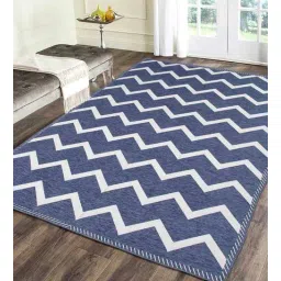 braids Grey Chenille Geometrical 4 x 6 Feet Machine Made Carpet-picture-12