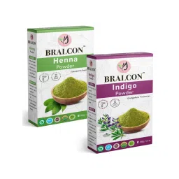 BRALCON Organic Henna & Indigo Powder Combo - Set Of 2-picture-18