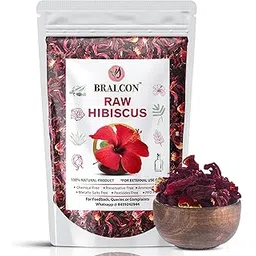 bralcon Organic Raw Hibiscus -100g |Dry Hibiscus Flower |Rosa-Sinensis for Hair Care & FacePack |Gudhal Ka Phool for Hair growth, Skin Care|Pure raw form-picture-18