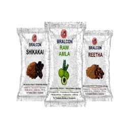 BRALCON Organic Raw Reetha, Amla & Shikakai Combo Pack - Set Of 3-picture-16