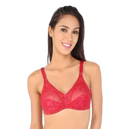 Bralux Maroon Full-Coverage Lace Bra-picture-16