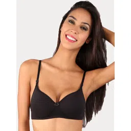 Bralux Non-Wired & Seamless Full Coverage Cotton Transparent Back T-Shirt Bra-picture-41