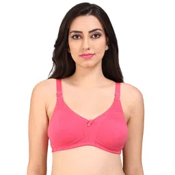 Bralux Pink Solid Non-Wired Non Padded Everyday Bra-picture-36