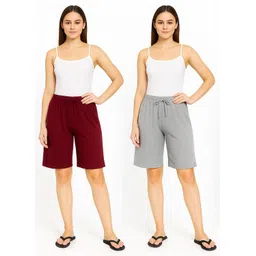 brand flex Solid Women Black Basic Shorts-picture-12