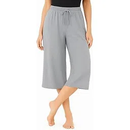 brand flex Women's 3/4th Capri, Cotton Capri with Loose Fit-picture-40