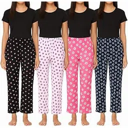 brand flex Women's Cotton Printed Pyjamas/Lower/Track Pant, Lounge Wear, Soft Cotton Night Wear Pajama Pants(Prints May Vary)-picture-25